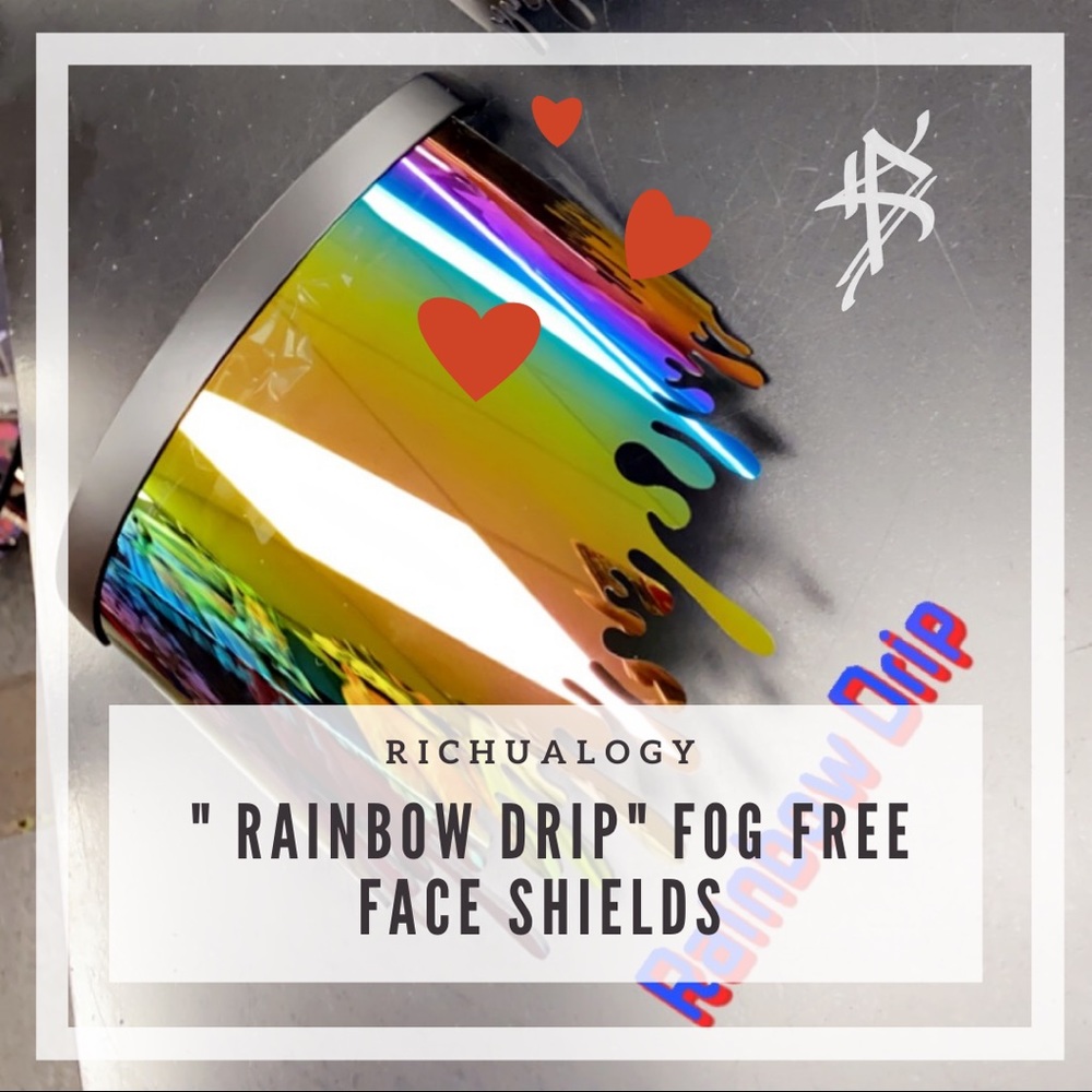Drippy face shields